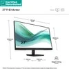 Hewlett Packard (HP) RENEW Sidabrinis HP 327pf Series 3 Pro FHD Monitorius - 27" 1920x1080 FHD 250-nit 100Hz AG, IPS, HDMI/VGA/DisplayPort, tilt, 1 metai (Atnaujinta)
