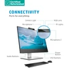Hewlett Packard (HP) RENEW Sidabrinis HP E24mv G4 FHD Conferencing Monitorius - 23.8" 1920x1080 FHD 250-nit 60Hz AG, IPS, HDMI/VGA/DisplayPort, 4x USB-A, speakers, 5MP webcam, height adjustable/tilt/swivel/pivot, 1 metai