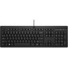 Hewlett Packard (HP) HP 125 G2 Klaviatūra su USB jungtimi su laidu, Sanitizable, Copilot Key - Juodas - US ENG (BULK of 12 pcs)