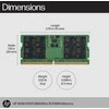 Hewlett Packard (HP) HP 16GB 5600MHz DDR5 SODIMM RAM atmintis, skirta HP nešiojamiesiems kompiuteriams