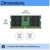 HP 16 GB 5600 MHz DDR5 SODIMM RAM atmintis, skirta HP nešiojamiesiems kompiuteriams / suderinama su G11