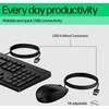HP 225 G2 USB su laidu Pelė Klaviatūra Combo, Copilot Key, spill resistant - Juodas - US ENG