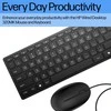 HP 320MK USB su laidu Pelė Klaviatūra Combo, spill resistant – Juodas - EST