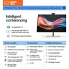 HP 727pm Series 7 Pro 4K Conferencing Monitorius - 27" 3840x2160 UHD 400-nit 60Hz AG, IPS Juodas HDR 400, USB-C(100W/15W)/HDMI/DisplayPort Daisy-Chain, 5x USB-A, speakers, 5MP webcam, RJ-45 LAN, height adjustable/tilt/swivel/pivot, 3 metai (Pažeista pakuotė)