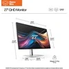 HP 727pq Series 7 Pro QHD Monitorius - OPENBOX - 27" 2560x1440 QHD 400-nit 120Hz AG, IPS Juodas HDR 400, USB-C(15W)/HDMI/DisplayPort Daisy-Chain, 3x USB-A, height adjustable/tilt/swivel/pivot, 3 metai (replaces Z27q G3) (Pažeista pakuotė)