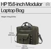„HP Modular 15.6 Top Load“, „Trys viename“ (RFID maišelis, apkrova iš viršaus, įvorė), atsparus „Vanduo“, praleidžiamas laidas, 22 litrų talpa – tamsiai alyvuogių spalvų „Žalias“