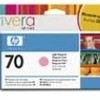Hewlett Packard (HP) HP Nr.70 Rašalo krepšelis. Šviesiai purpurinė su Vivera rašalu (130 ml)