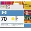 Hewlett Packard (HP) HP Nr.70 Rašalo krepšelis. Geltona su Vivera rašalu (130 ml)