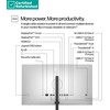 Hewlett Packard (HP) RENEW Sidabrinis HP 727pk Series 7 Pro 4K Charging Monitorius-27" 3840x2160 UHD 400-nit 60Hz AG, IPS Juodas HDR 400, USB-C(100W/15W)/HDMI/DisplayPort Daisy-Chain, 5x USB-A, RJ-45 LAN, height adjustable/tilt/swivel/pivot, 1 metai (replaces Z27k G3) (Atnaujinta)
