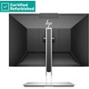 Hewlett Packard (HP) RENEW Sidabrinis HP E24m G4 FHD Conferencing Monitorius - 23.8" 1920x1080 FHD 300-nit 75Hz AG, IPS, USB-C(65W)/HDMI/DisplayPort Daisy-Chain, 4x USB-A, speakers, 5MP webcam, RJ-45 LAN, height adjustable/tilt/swivel/pivot, 1 metai (Atnaujinta)