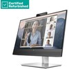 Hewlett Packard (HP) RENEW Sidabrinis HP E24mv G4 FHD Conferencing Monitorius - 23.8" 1920x1080 FHD 250-nit 60Hz AG, IPS, HDMI/VGA/DisplayPort, 4x USB-A, speakers, 5MP webcam, height adjustable/tilt/swivel/pivot, 1 metai (Atnaujinta)