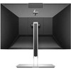 Hewlett Packard (HP) RENEW Sidabrinis HP E27m G4 QHD Conferencing Monitorius - 27" 2560x1440 QHD 300-nit 75Hz AG, IPS, USB-C(65W)/HDMI/DisplayPort Daisy-Chain, 4x USB, speakers, 5MP webcam, RJ-45 LAN, height adjustable/tilt/swivel/pivot, 1 metai (Atnaujinta)
