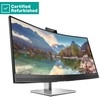 Hewlett Packard (HP) RENEW Sidabrinis HP E34m G4 Curved Conferencing Monitorius - 34" 3440x1440 WQHD 400-nit 75Hz AG, Curved, VA, USB-C(65W)/HDMI/DisplayPort, 4x USB-A, speakers, 5MP webcam, RJ-45 LAN, height adjustable/tilt/swivel, 1 metai (Atnaujinta)