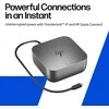 HP Thunderbolt 4 Ultra Dock G6 180W - 5x USB-A, 2x USB-C, 1x USB-C Thunderbolt 4, 2x DisplayPort, 1x HDMI, 1x RJ-45, Meteor Sidabrinis, 3 metai