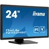 Monitorius „Iiyama“ 24 colių prijungtas PCAP 10P Touch, 1920 x 1080, IPS skydelis, plokščias rėmelis be stiklo, HDMI, ekrano prievadas, 360 cd/m² (su lietimu), USB šakotuvas 2x 3.0, garsiakalbiai, įmontuota interneto kamera ir mikrofonas