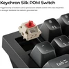 Keychron Q1 Ultra - US išdėstymas - Silk POM Raudona - Juodas Belaidė klaviatūra