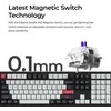 Keychron Q6 HE - US išdėstymas - Gateron Magnetic Nebula - Carbon Juodas Belaidė klaviatūra