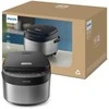 „Philips“ mini ryžių viryklė | HD3093/80 3000 serija | 600 W | 0,85 l | Programų skaičius: 8 | Nerūdijančio plieno / Juodas