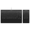 3Dconnexion Klaviatūra Pro su skaičių klaviatūra - Pilno dydžio (100%) - USB + RF belaidė + Bluetooth - Žirkliniai klavišų jungikliai - QWERTY - Juodas
