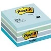 3M Lipnūs lapeliai Post-it Akvarelė kubas, 450 lapelių, 76 x 76 mm, mėlynos ir baltos spalvos derinys