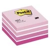 3M Lipnūs lapeliai POST-IT Akvarelė kubas, 76 x 76 mm, 450 lapelių, rožinės ir baltos spalvos derinys