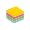 3M Lipnių lapelių kubas Post-it Mini Lemon, 51 x 51 mm, 400 lapelių, įvairios spalvos