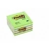 3M Lipnūs lapeliai Post-it Ledinukai kubas, 76 x 76 mm, 450 lapelių, neoninių melsvų spalvų derinys