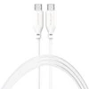4Smarts USB-C/USB-C silikoninis kabelis High Flex 60W 1,5m., baltas