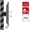 4World LCD/PDP sieninis laikiklis 15-22"