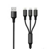 2GO USB laidas USB-A – USB-C + microUSB + Lightning 1,5 m Juodas (797155)