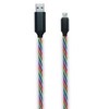 USB kabelis 2GO USB-A - mikroUSB 1 m Multicolor (797145)