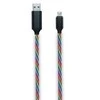 USB kabelis 2GO USB-A - mikroUSB 1 m Multicolor (797145)