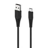 2GO Ladekabel USB kabelis - juodas - 100 cm, skirtas USB Type-C