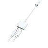 2GO 2GO garso-įkrovimo-adapteris Stereo Lightning 10cm baltas