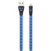 2GO USB kabelis USB Ladekabel sw mit blauer LED-Beleuchtung 100cm šviesa.