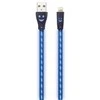 2GO USB kabelis USB Ladekabel sw mit blauer LED-Beleuchtung 100cm šviesa.