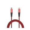 2GO USB laidas Datenkabel-raudona-100cm, skirtas Apple 8-Pin USB Type-C