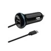 2GO USB-Kfz-Ladegerät 2400mA DUO Type C 3.1 + 1x USB juodas