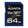 Atminties kortelė A-DATA Premier Pro SDXC, UHS-I U3 Class 10, 64GB, mėlyna / ADATA-338
