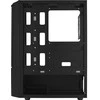 „Aerocool Quantum Mesh v3 Midi-Tower“, RGB, grūdintas stiklas - juodos spalvos