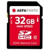 Atminties kortelė „AgfaPhoto“ SDHC kortelė 32 GB didelės spartos, 10 klasės UHS I