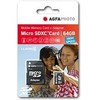 AgfaPhoto Micro SDXC UHS-I 64GB didelės spartos 10 klasės U1 + adapteris