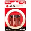 1x4 AgfaPhoto Akku NiMh Micro AAA 900 mAh