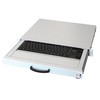 aixcase 19" Rack 1U Klaviatūra US Touchpad USB lichtgrau
