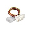 Akasa Molex – 3 kontaktų x4, daugiaspalvis (AK-CB001)