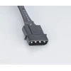 Akasa 4-Pol Molex Extension kabelis – 30cm juodos spalvos