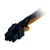 Akasa 2x 15-Pin-SATA to 1x 6-Pin-PCIe Adapteris