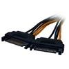 Akasa 2x 15-Pin-SATA to 1x 6-Pin-PCIe Adapteris