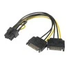 Akasa 2x 15-Pin-SATA to 1x 6+2-Pin-PCIe Adapteris