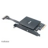 Akasa Dual M.2 PCI-E RGB LED adapterio kortelė